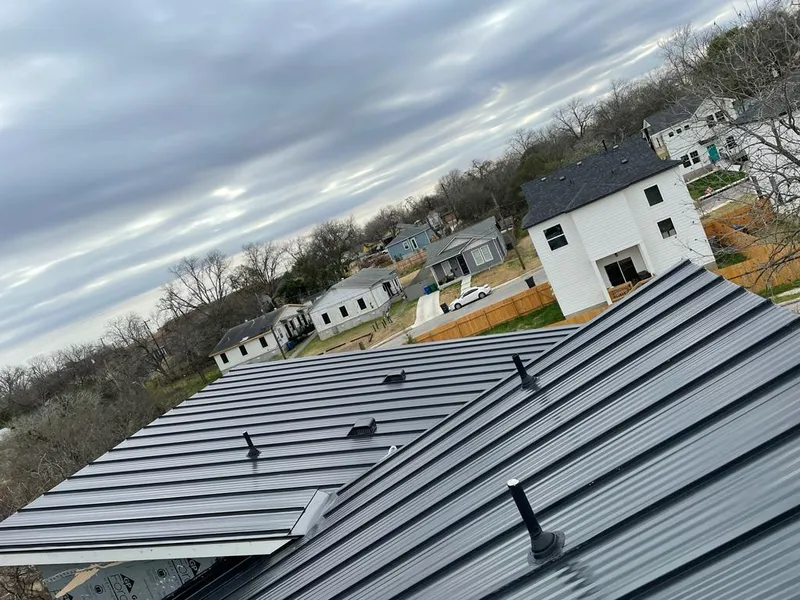 Standing seam metal roof panels with vents for Skylight Repair in Wright City